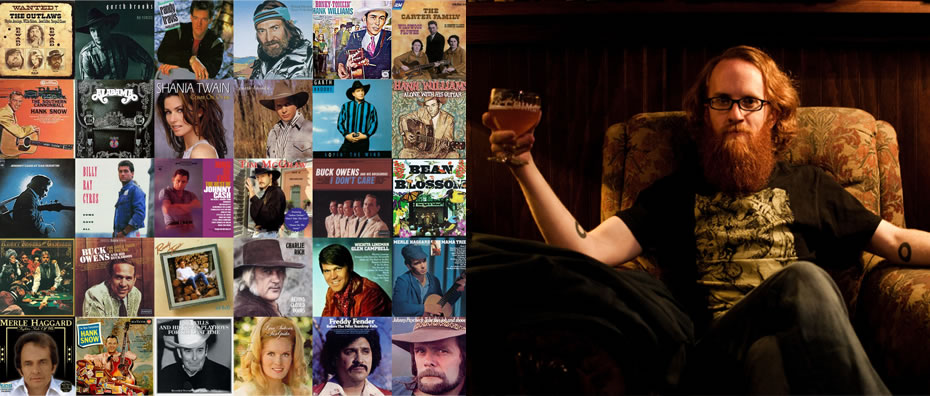 Country album grid and Rob Weychert portrait