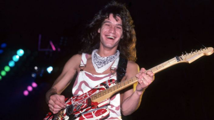 Eddie Van Halen smiling